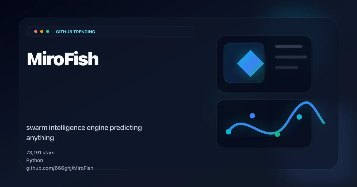 MiroFish swarm intelligence prediction engine thumbnail