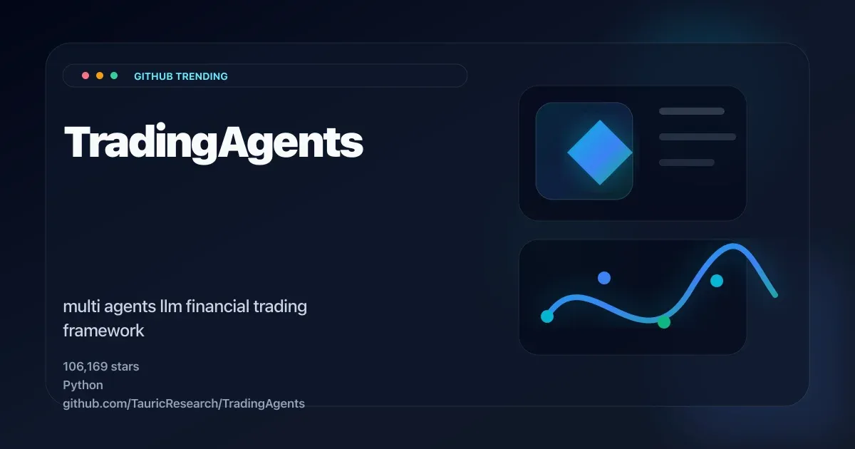 TradingAgents multi-agent LLM trading framework thumbnail