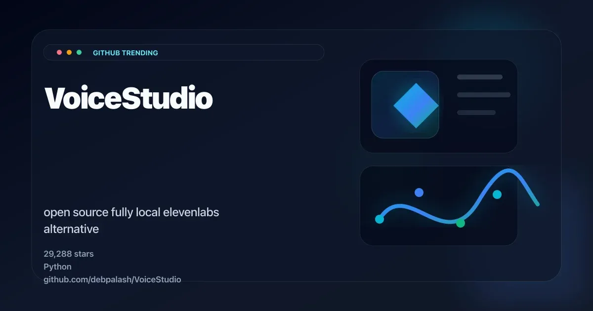 VoiceStudio local ElevenLabs alternative thumbnail