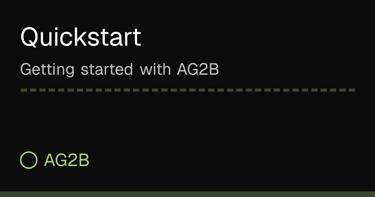 AG2B browser agent runtime product thumbnail