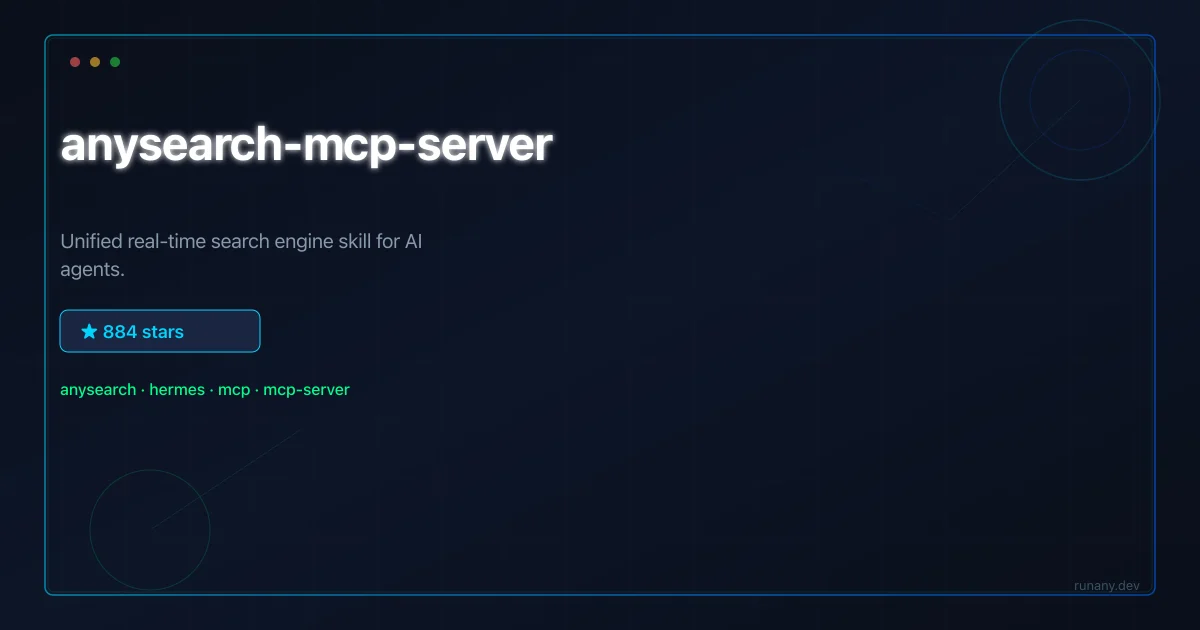 AnySearch MCP Server GitHub tool guide thumbnail