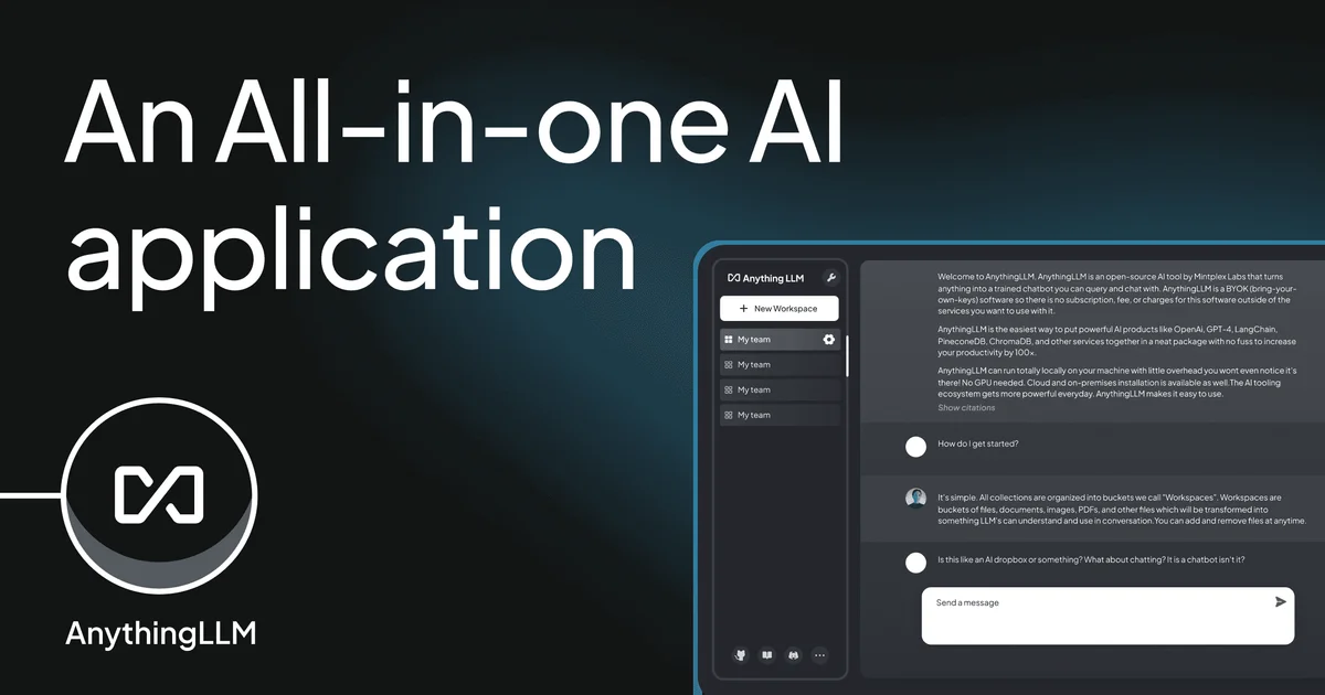 AnythingLLM desktop application interface