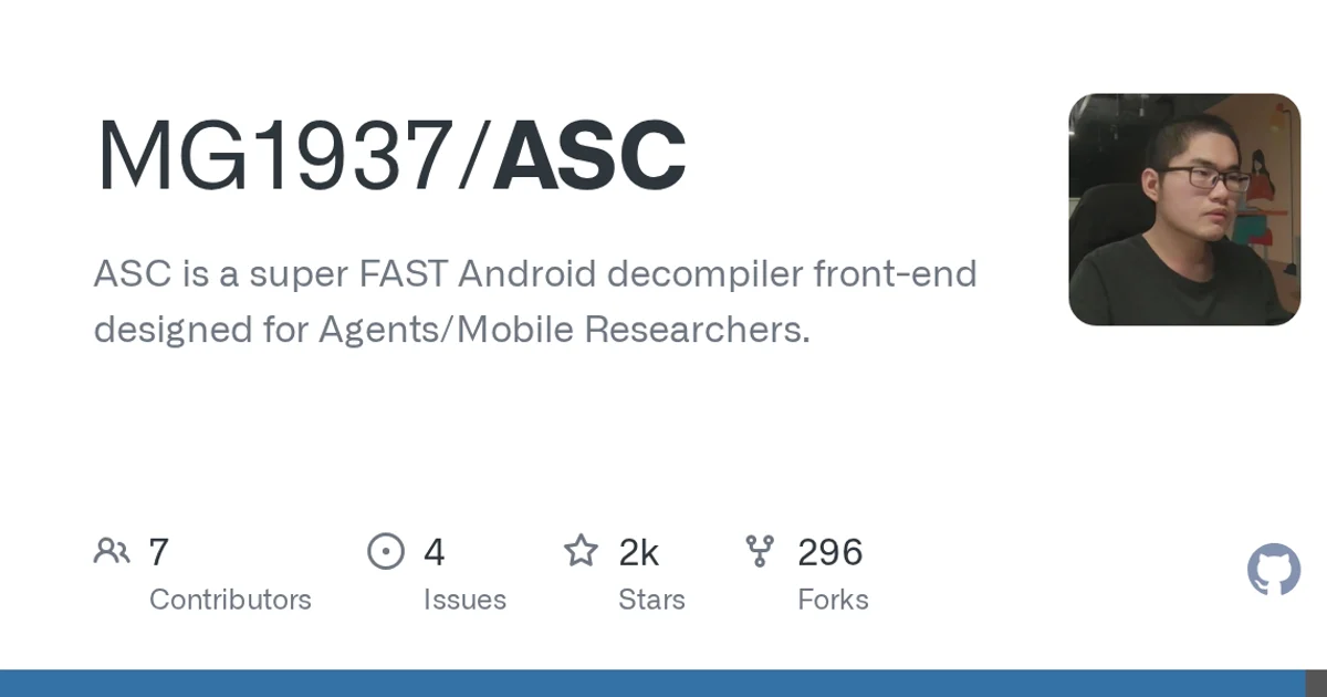 GitHub social preview card for MG1937/ASC