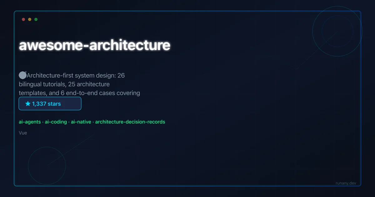 Awesome Architecture GitHub tool guide thumbnail