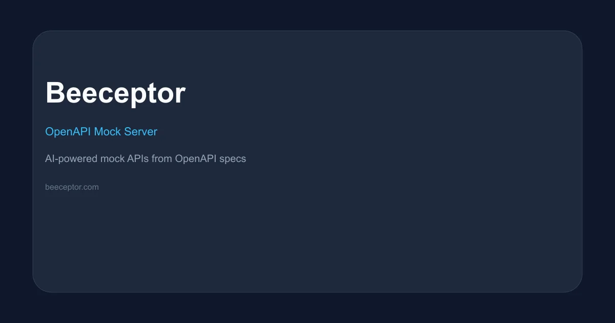 Beeceptor OpenAPI Mock Server product thumbnail