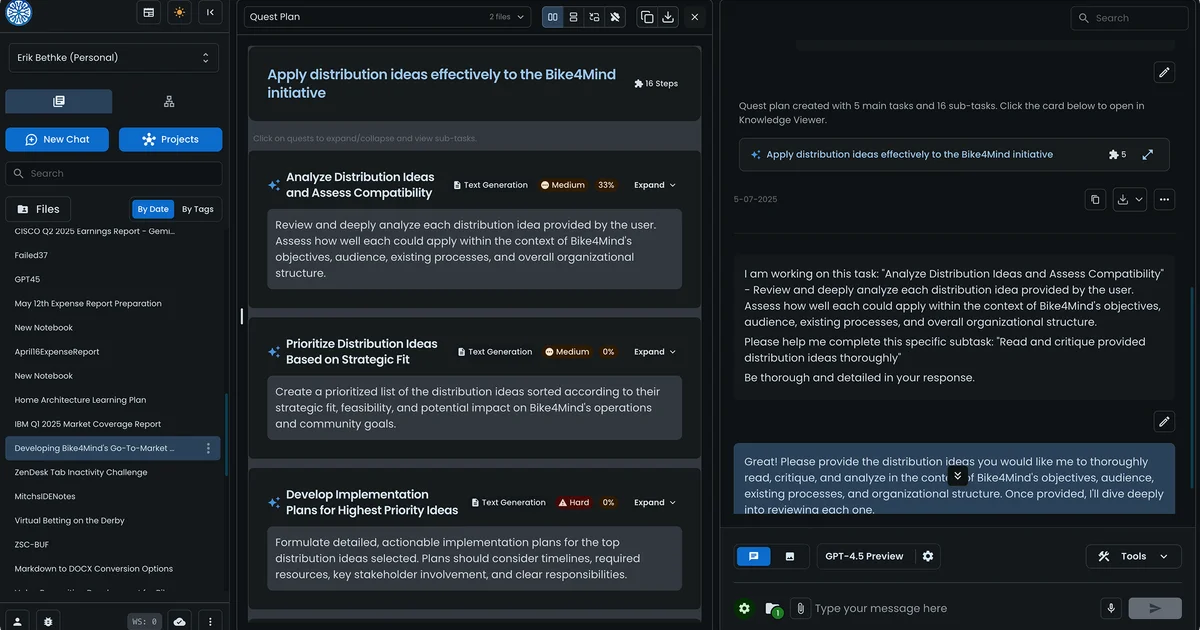 Bike4Mind AI workbench product screenshot