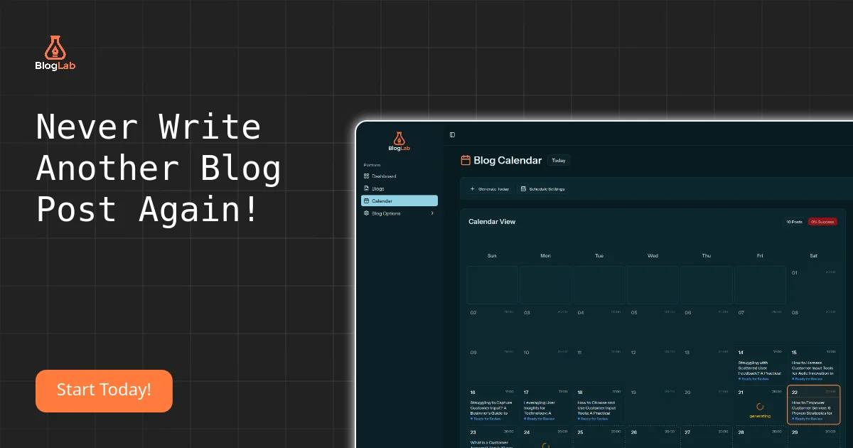 BlogLab AI blog generation platform