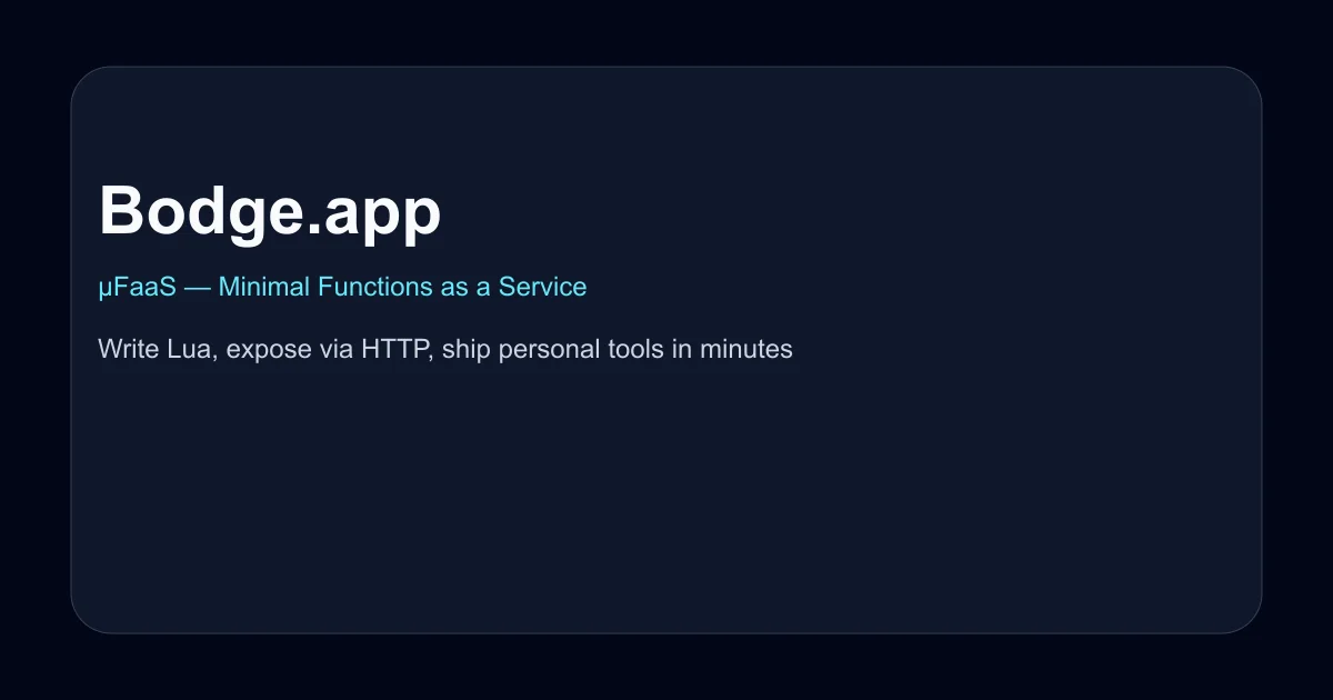 Bodge.app product thumbnail
