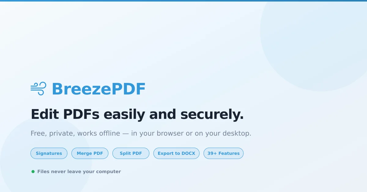 BreezePDF product thumbnail