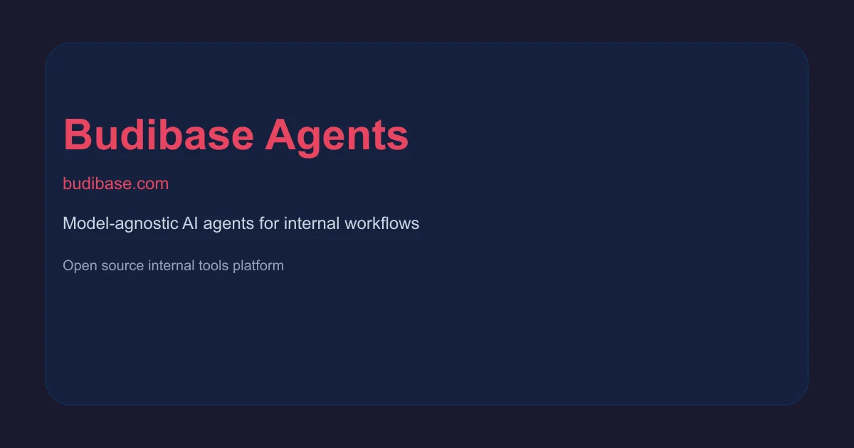 Budibase Agents product thumbnail