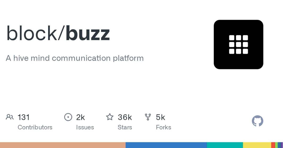 GitHub social preview card for block/buzz