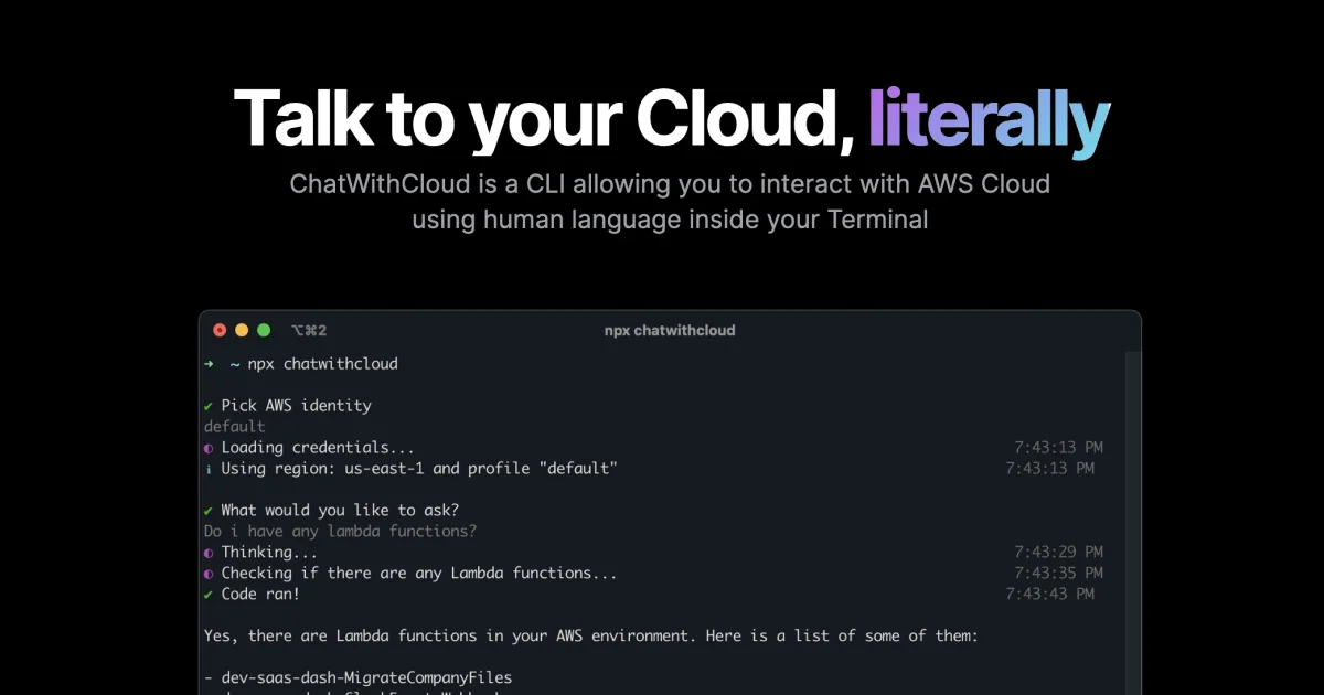 ChatWithCloud product thumbnail