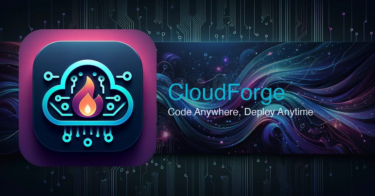 CloudForge remote AI coding platform interface