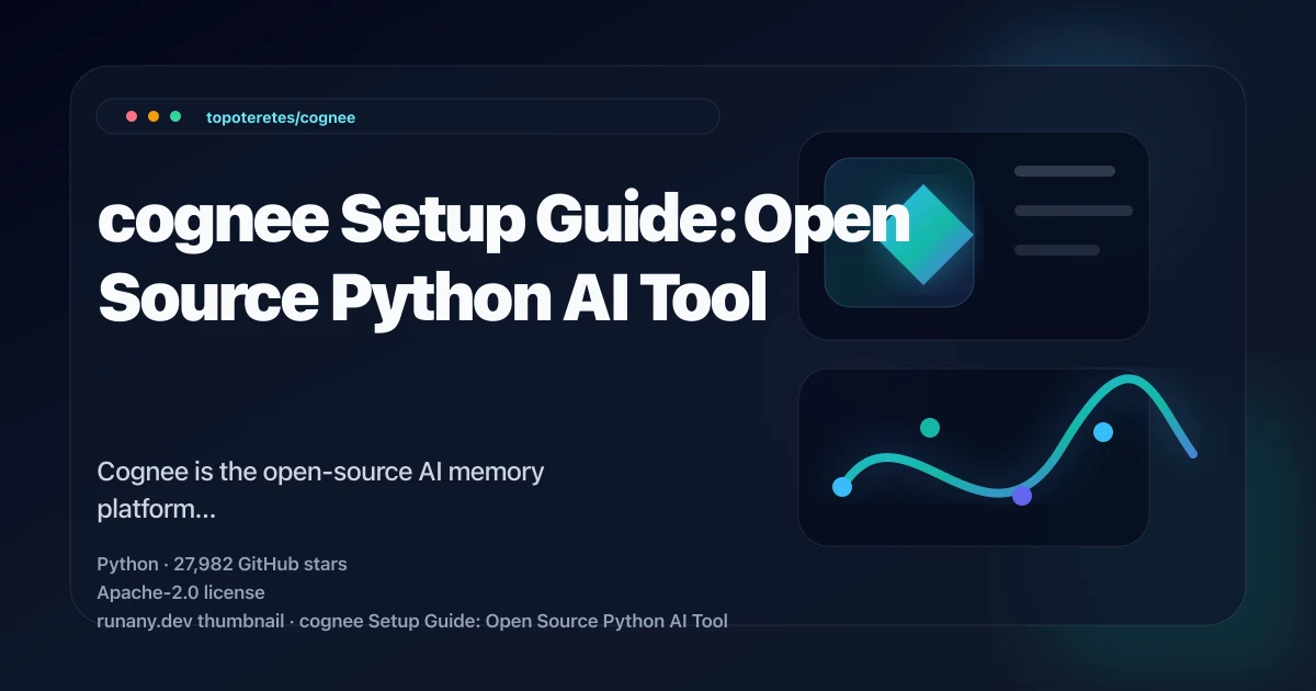 Cognee – open-source AI memory platform for agents