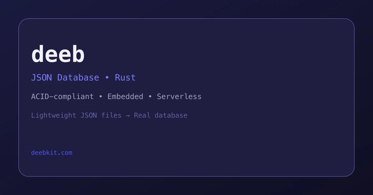 Deeb JSON database product thumbnail