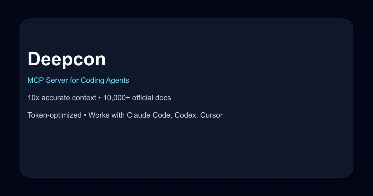 Deepcon AI context server thumbnail
