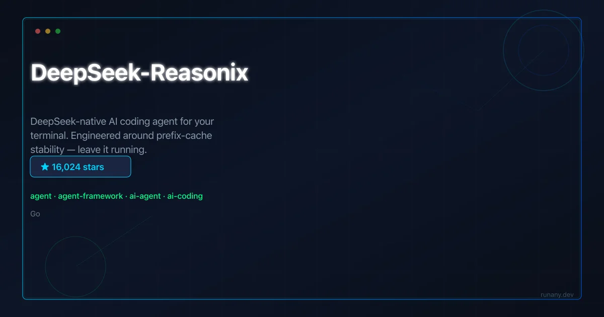 deepseek-reasonix GitHub tool guide thumbnail