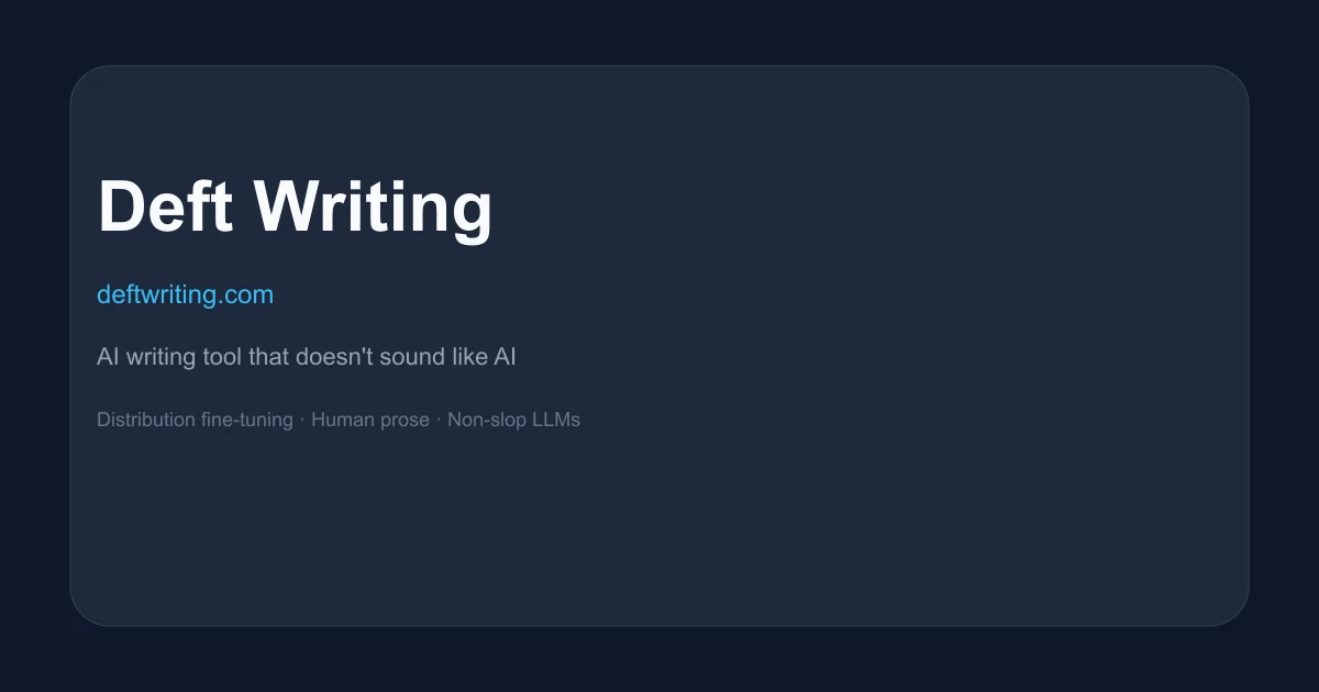Deft Writing product thumbnail