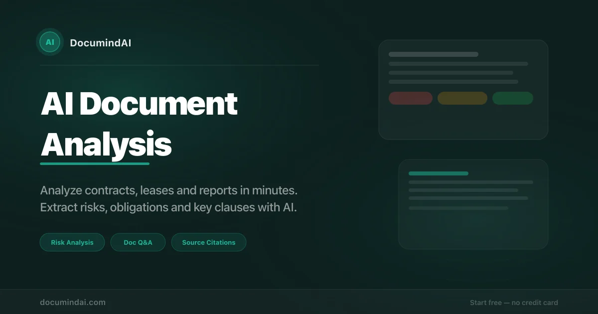 Documind AI document analysis tool