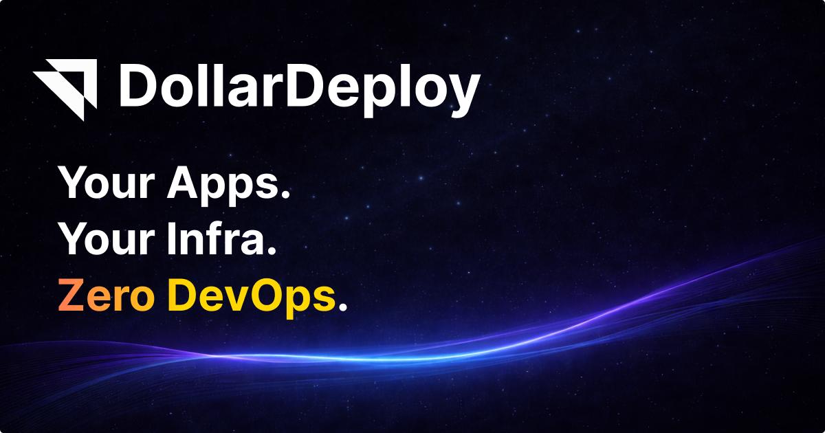 DollarDeploy product thumbnail showing AI-powered deployment interface