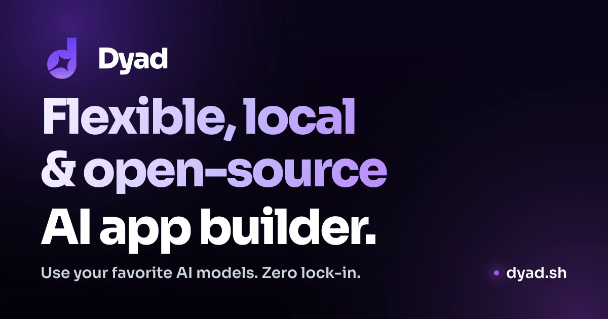 Dyad local open-source AI app builder product thumbnail