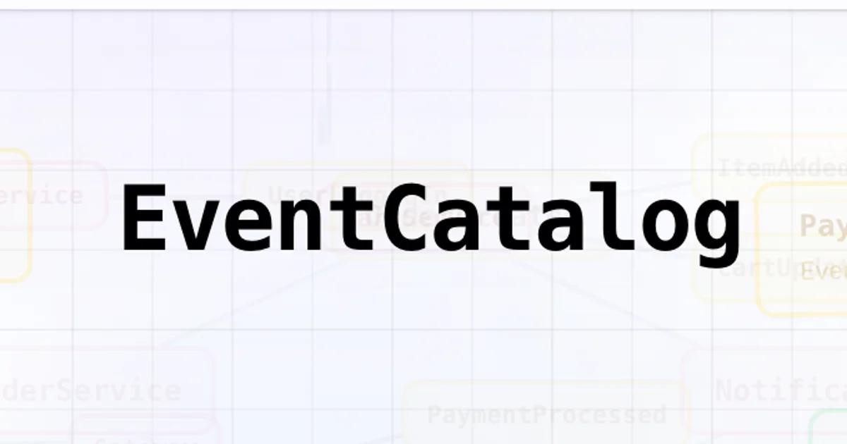 EventCatalog architecture documentation tool