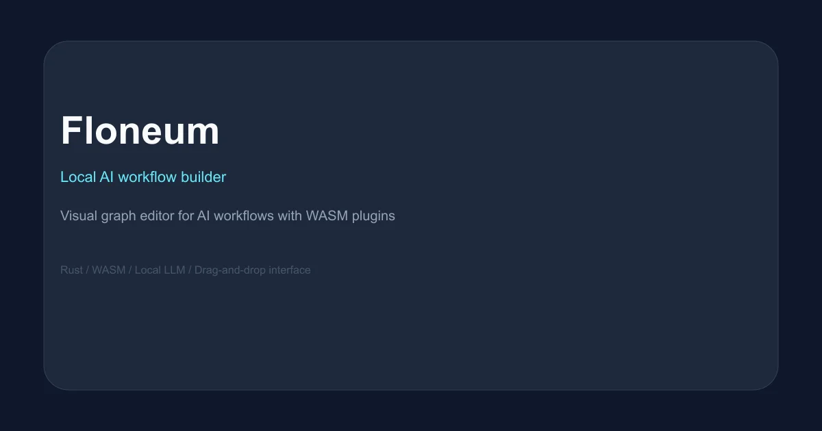Floneum graph editor for AI workflows
