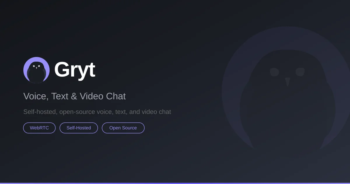 Gryt voice chat platform thumbnail