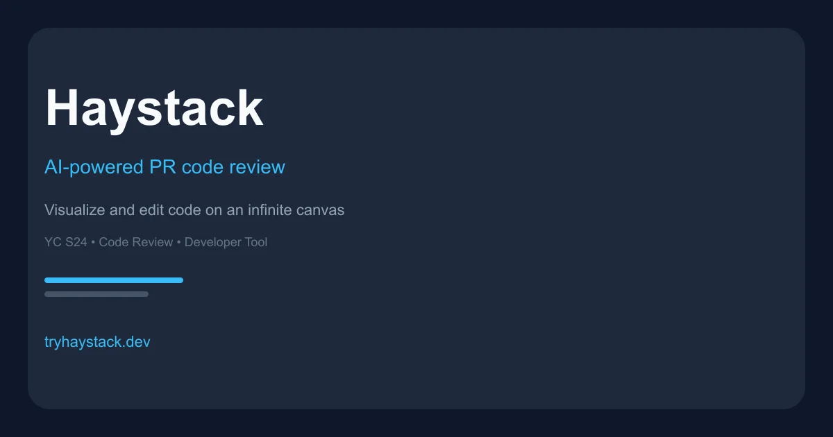 Haystack PR review tool thumbnail