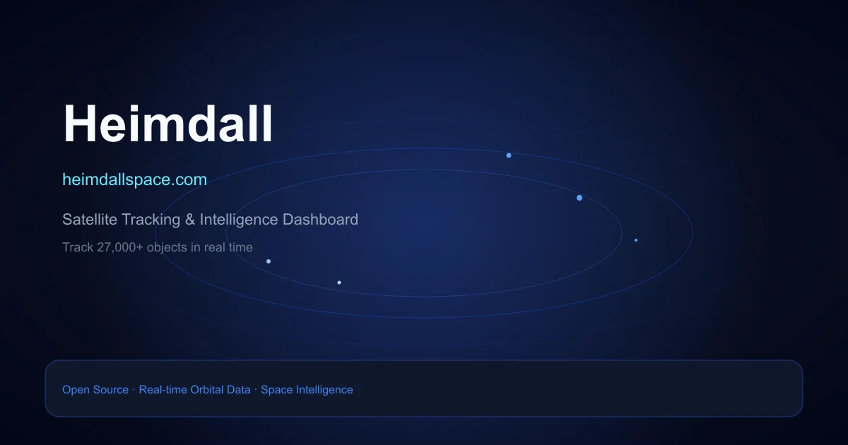 Heimdall satellite tracking dashboard thumbnail