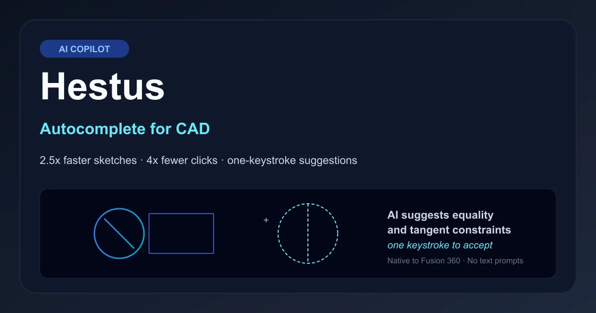Hestus AI CAD copilot thumbnail