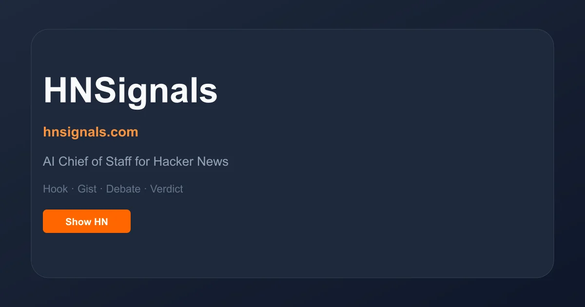 HNSignals product thumbnail