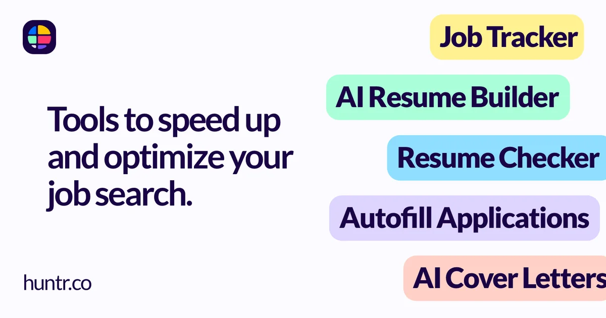 Huntr job application tracker interface