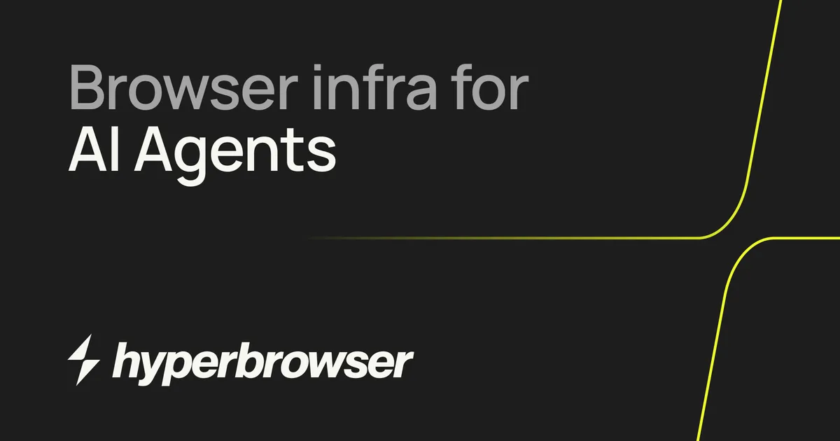 Hyperbrowser scalable browser infrastructure for AI agents thumbnail