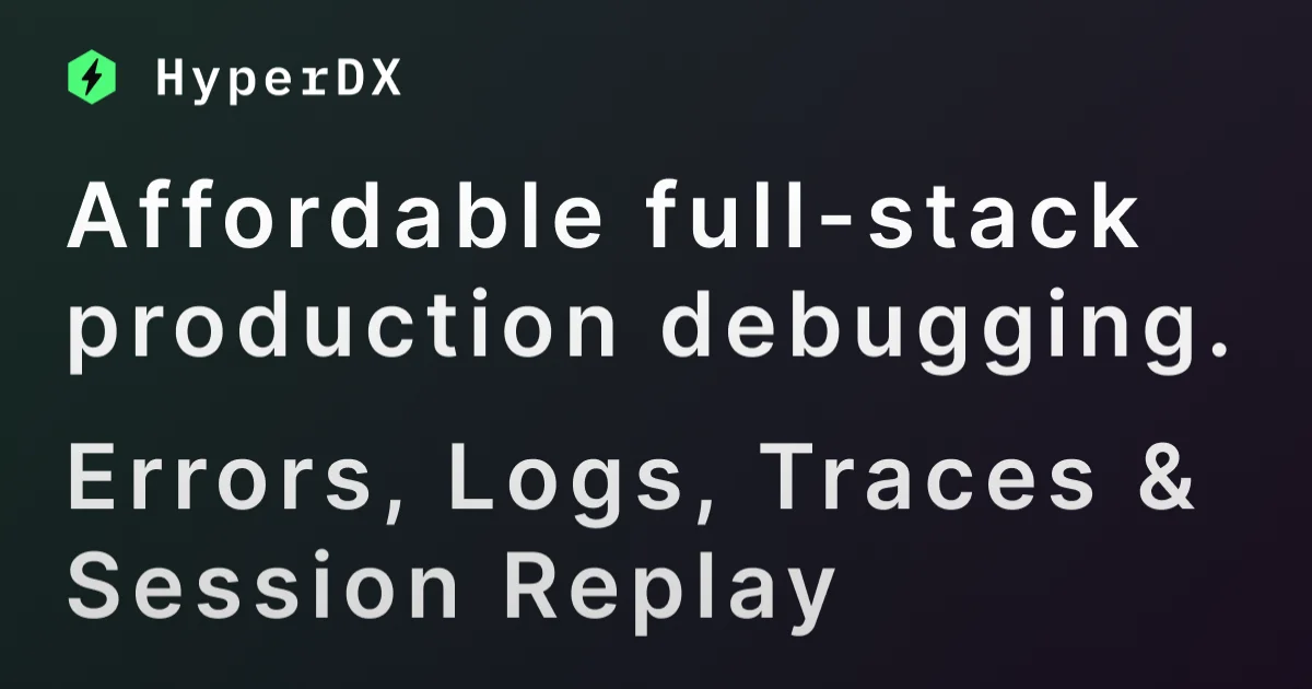 HyperDX observability platform thumbnail