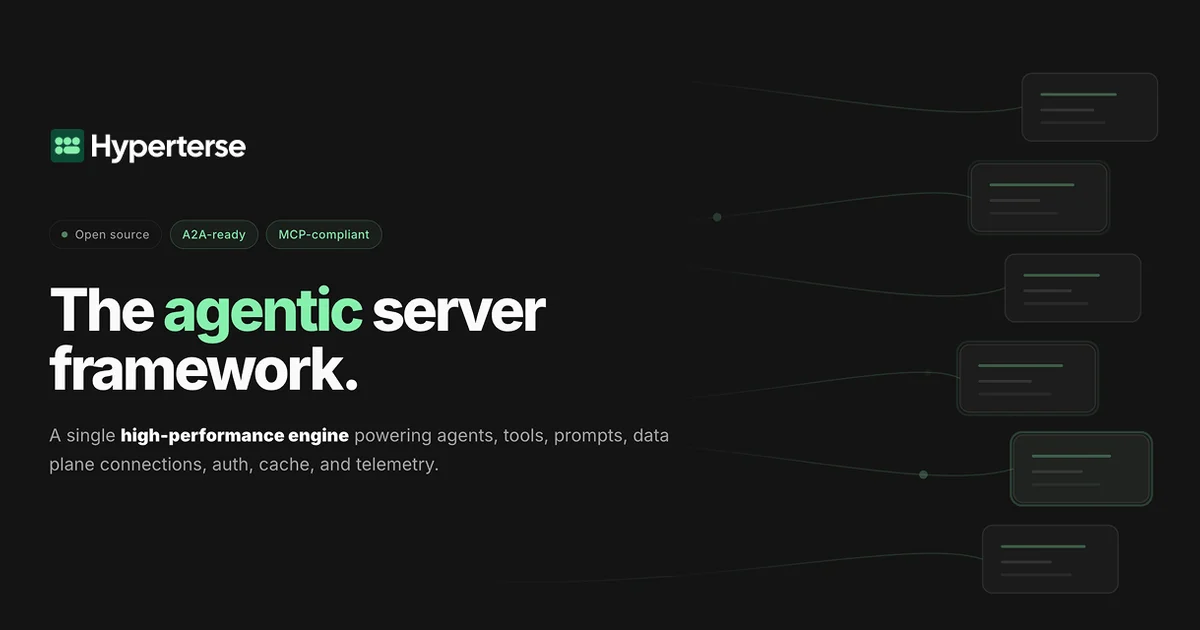 Hyperterse – agentic server framework