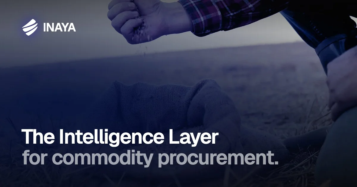 INAYA AI procurement intelligence platform dashboard