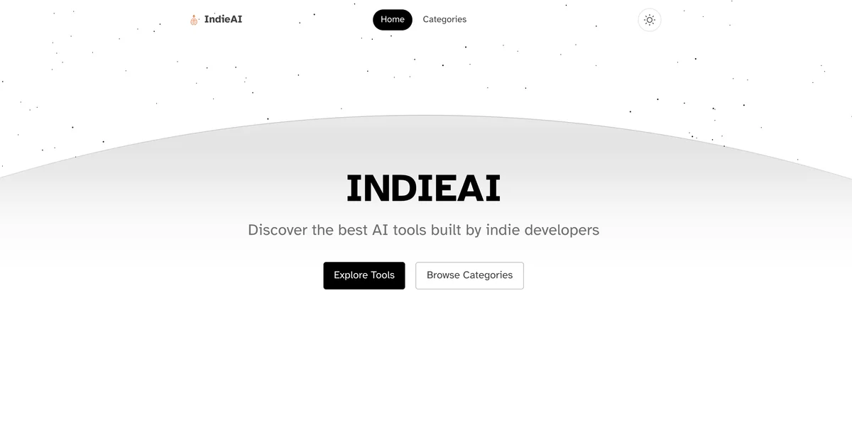 IndieAI Directory - Curated directory of indie AI tools