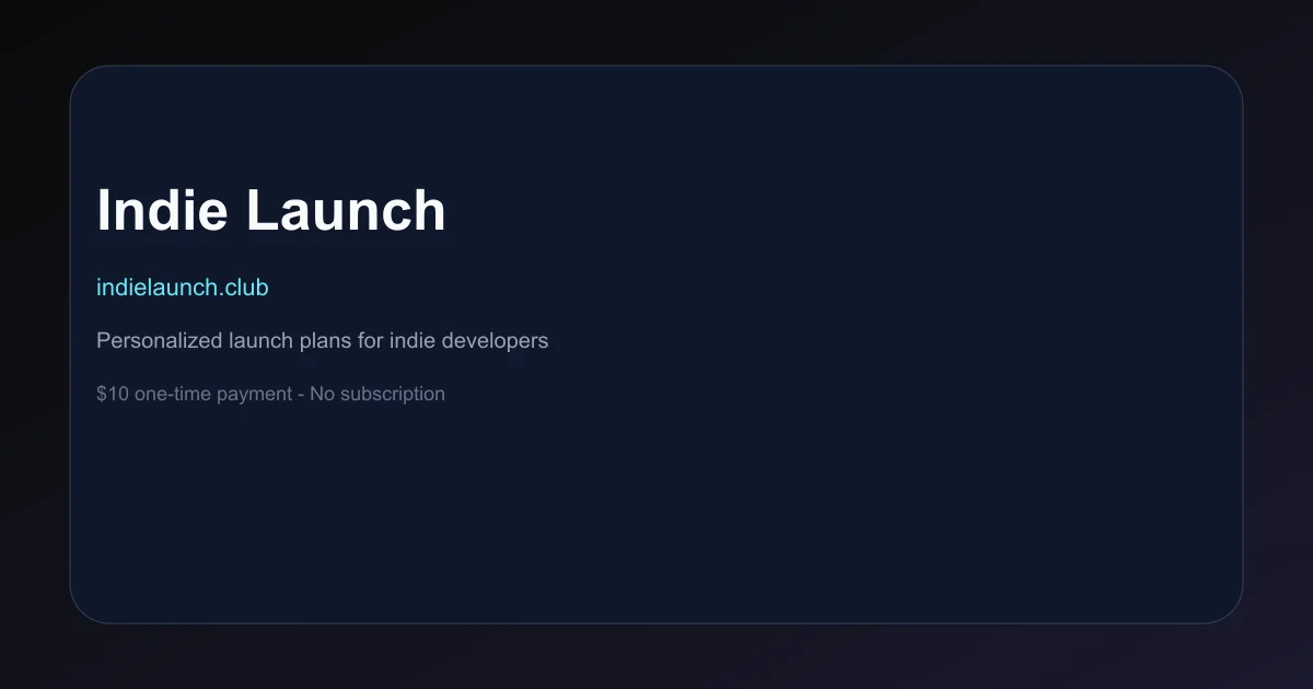 Indie Launch product thumbnail