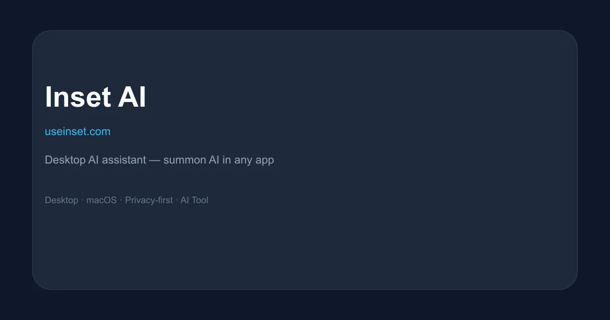 Inset AI product thumbnail showing desktop overlay interface
