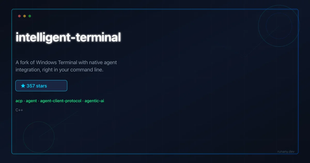 intelligent-terminal GitHub tool guide thumbnail