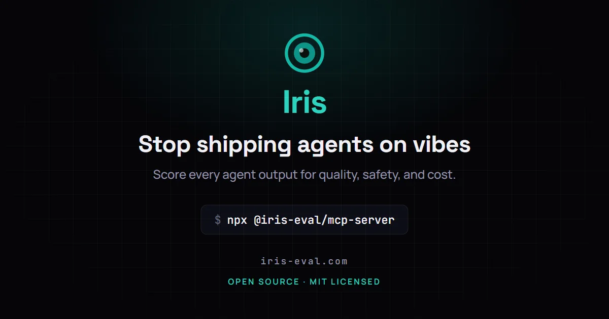 Iris dashboard showing agent trace scores and PII detection alerts