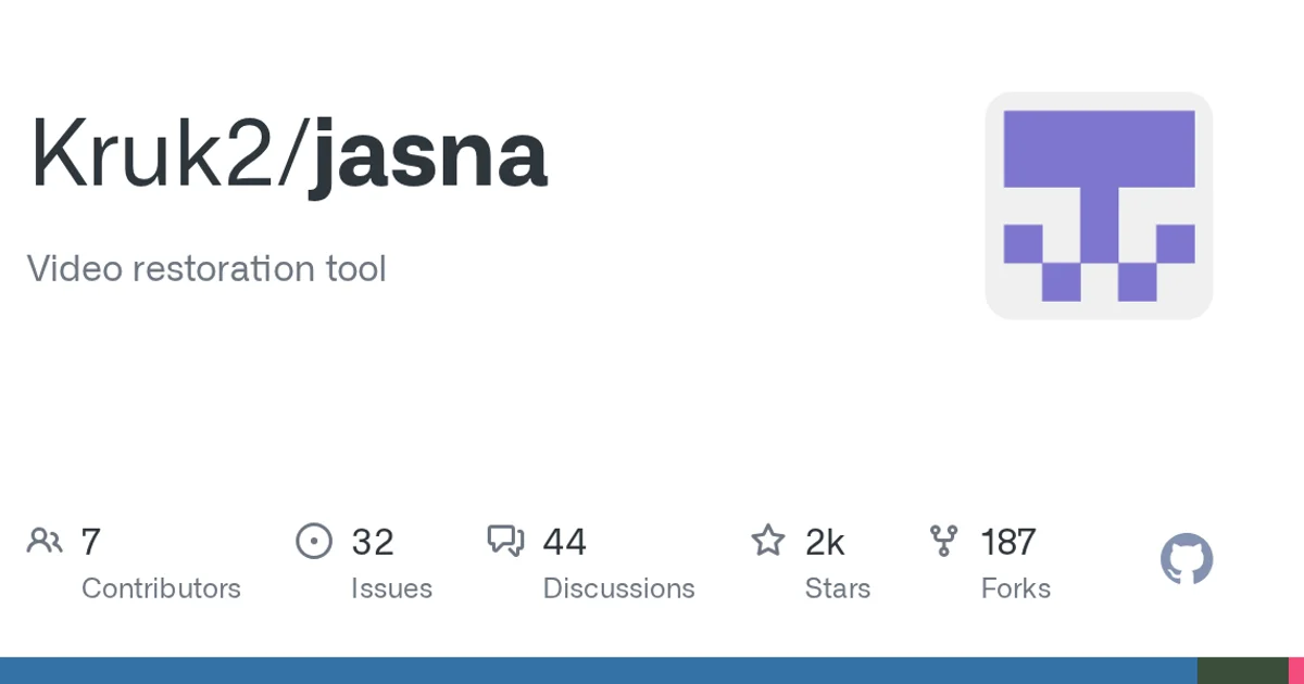 GitHub social preview card for Kruk2/jasna