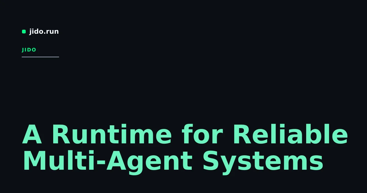Jido Elixir agent framework thumbnail