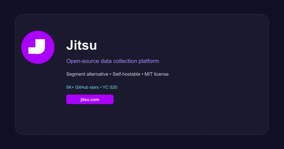 Jitsu open-source data collection platform