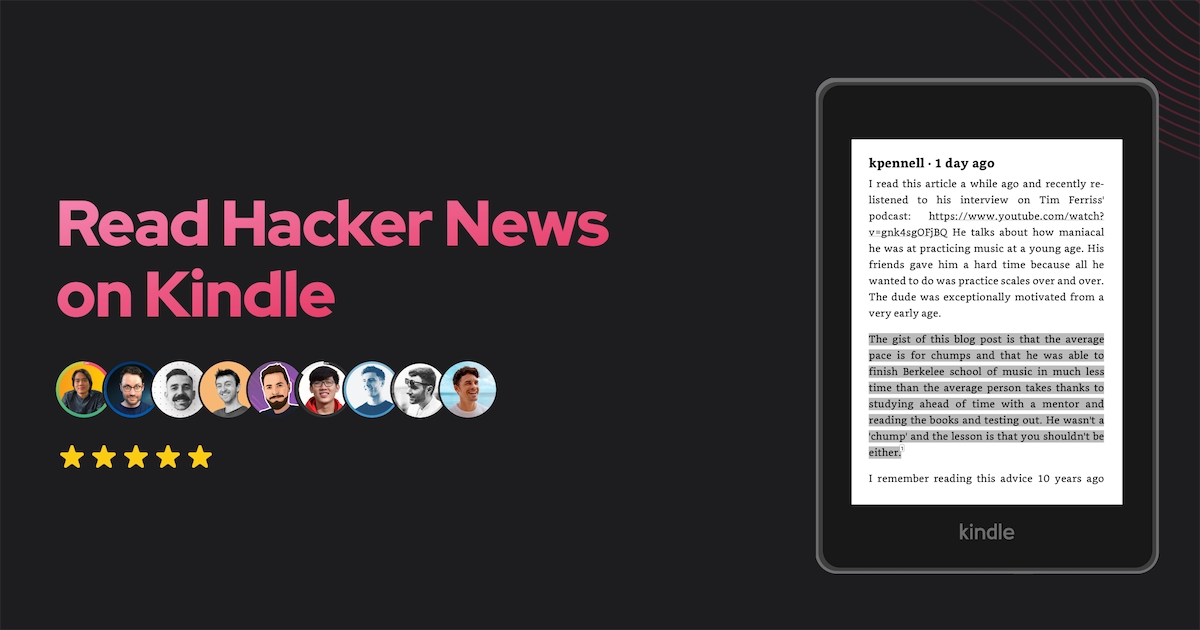 KTool - Read Hacker News on Kindle product thumbnail