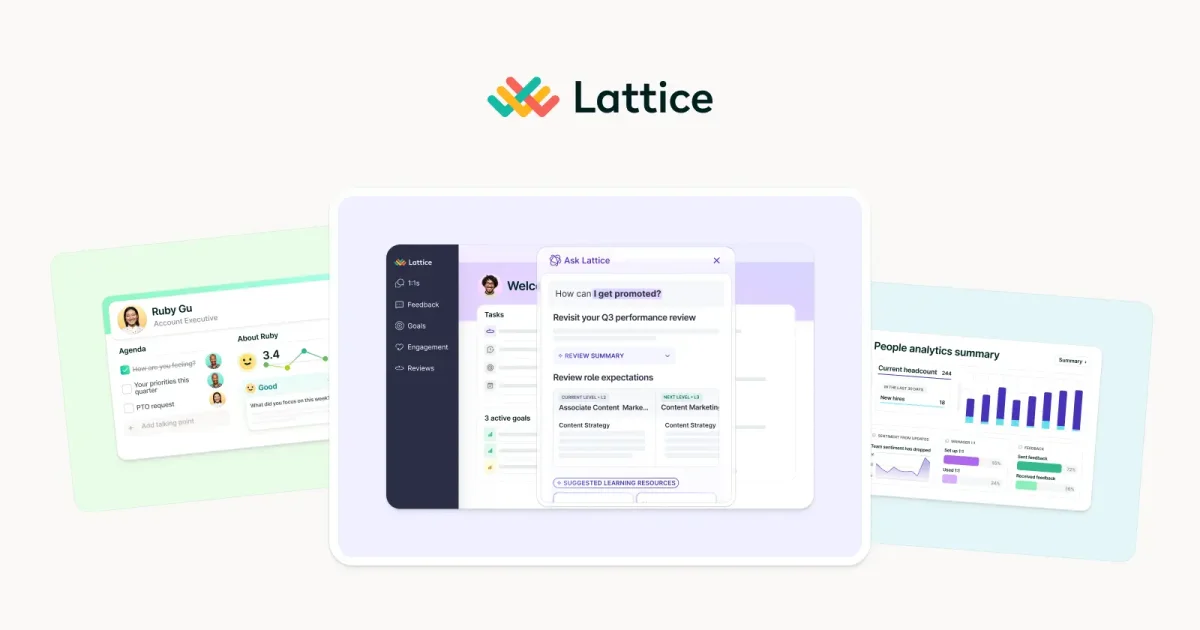 Lattice logo and wordmark from the company's own product hero image