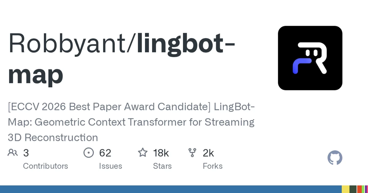 GitHub social preview card for Robbyant/lingbot-map