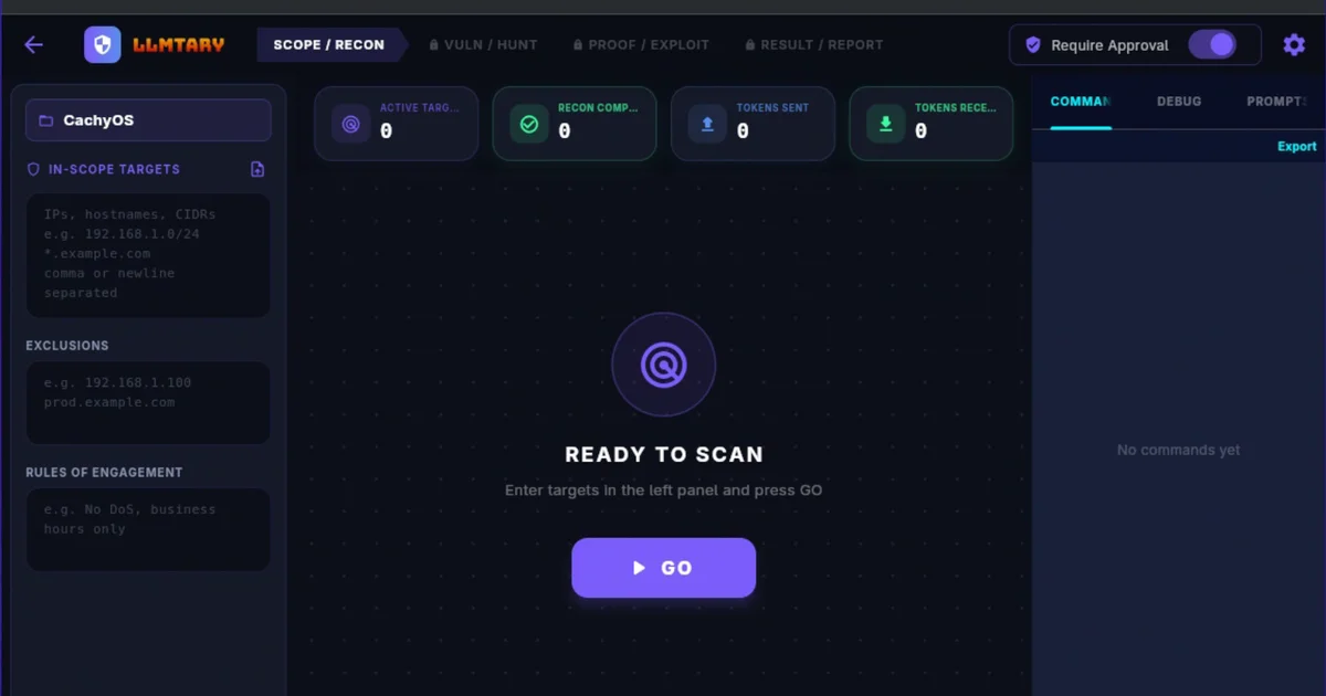 LLMtary autonomous pentesting platform
