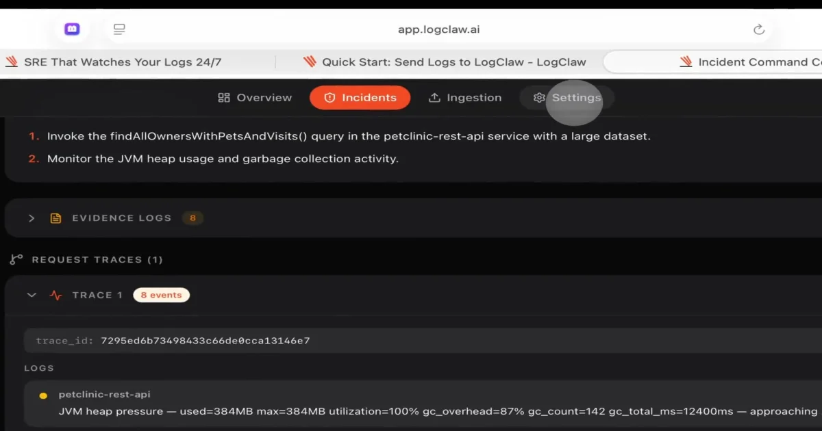 LogClaw AI SRE product thumbnail